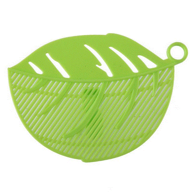 2021 High quality Kitchen Accessories Cooking Tools Leaf Shape Clean Drainer Fruit Vegetable Wash Colanders Utensils