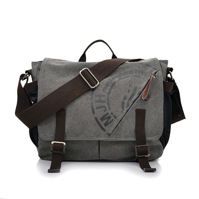 Men Canvas Messenger Bag Duffle Tote Travel Shoulder Bag High Quality Tote Crossbody Bags Zipper Bag