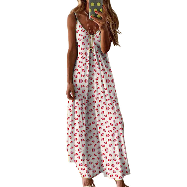 2021 High quality Womens Cotton Summer Sleeveless Long Ladies Casual Dress Boho Kaftan Tunic