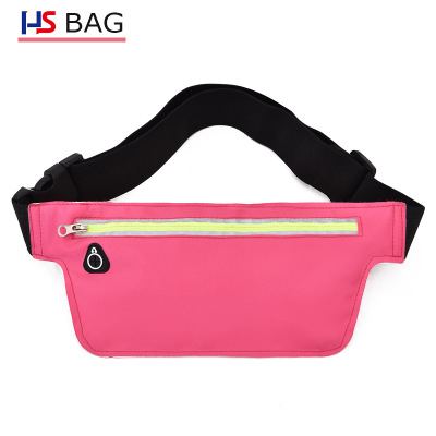 2021 High quality Men Oxford Sports Small Fanny Pack Night Reflective Light Belt Bags Female Banana Bum Bag Women