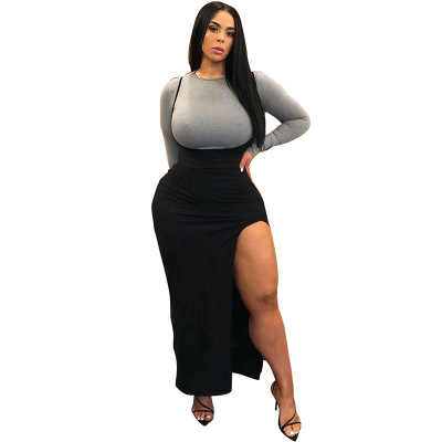 2021 High quality Woman black High elastic sleeveless sling slim fit backless dress( T-shirt not included)