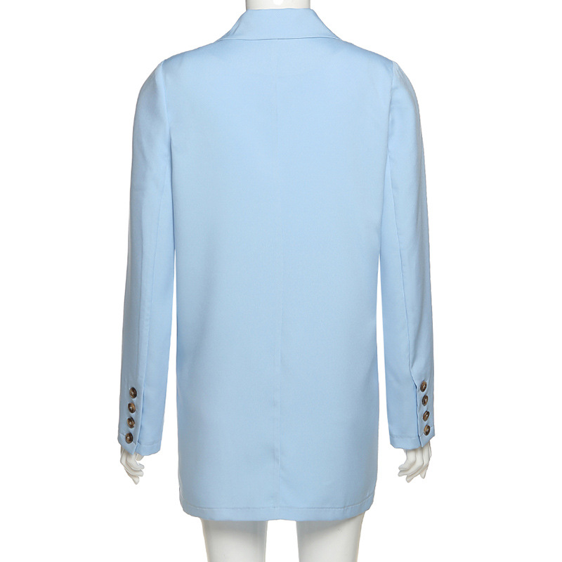 2021 High quality Oversized Urban Solid Suits Women Casual Long Sleeve Elegant Office Lady Basic Outfits