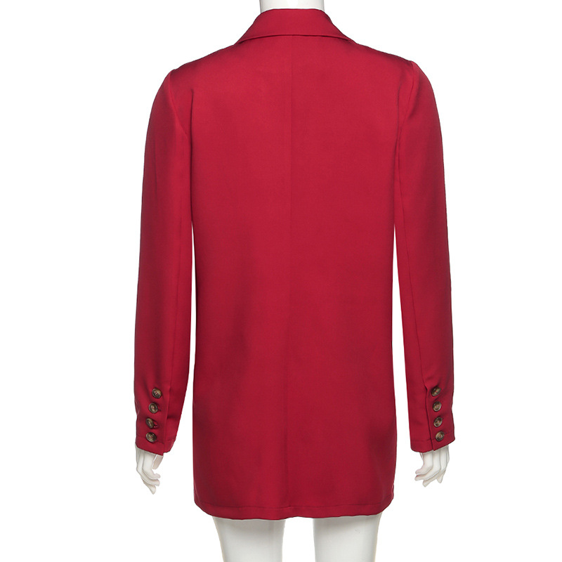 2021 High quality Oversized Urban Solid Suits Women Casual Long Sleeve Elegant Office Lady Basic Outfits