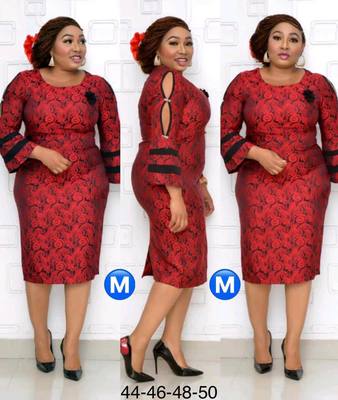 2021 High quality Elegent African Women O-neck Printing Plus Size Dress African dress
