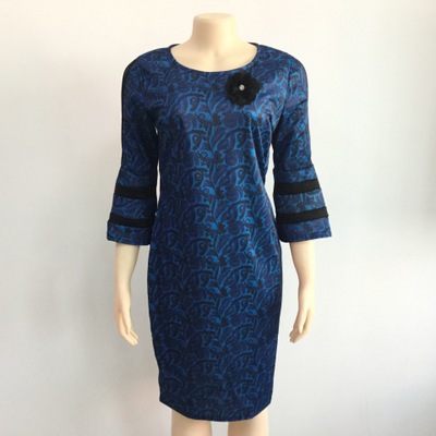 2021 High quality Elegent African Women O-neck Printing Plus Size Dress African dress