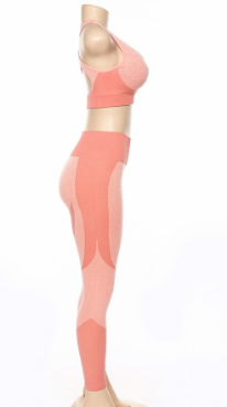 2021 High quality Women 2 Pieces Sets Fitness Tracksuit Vintage Elastic Tank Tops High Waist Leggings Casual Gymwear