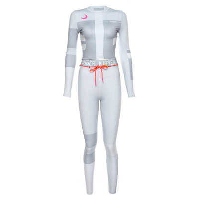 2021 High quality Gymwear Woman Tracksuits Sets Crop Top Legging 2Pices Sportswear Sports suit