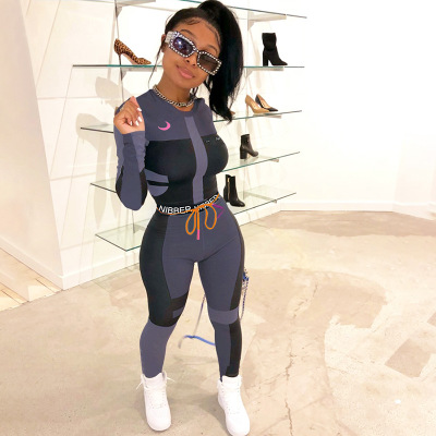 2021 High quality Gymwear Woman Tracksuits Sets Crop Top Legging 2Pices Sportswear Sports suit