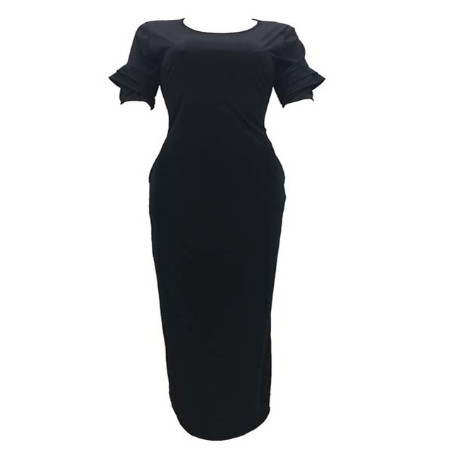 2021 High quality Elegant Women African Long Dress Formal High Waist Pocket Lady Dress Party Africa Female Costume