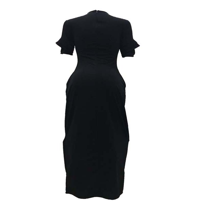 2021 High quality Elegant Women African Long Dress Formal High Waist Pocket Lady Dress Party Africa Female Costume