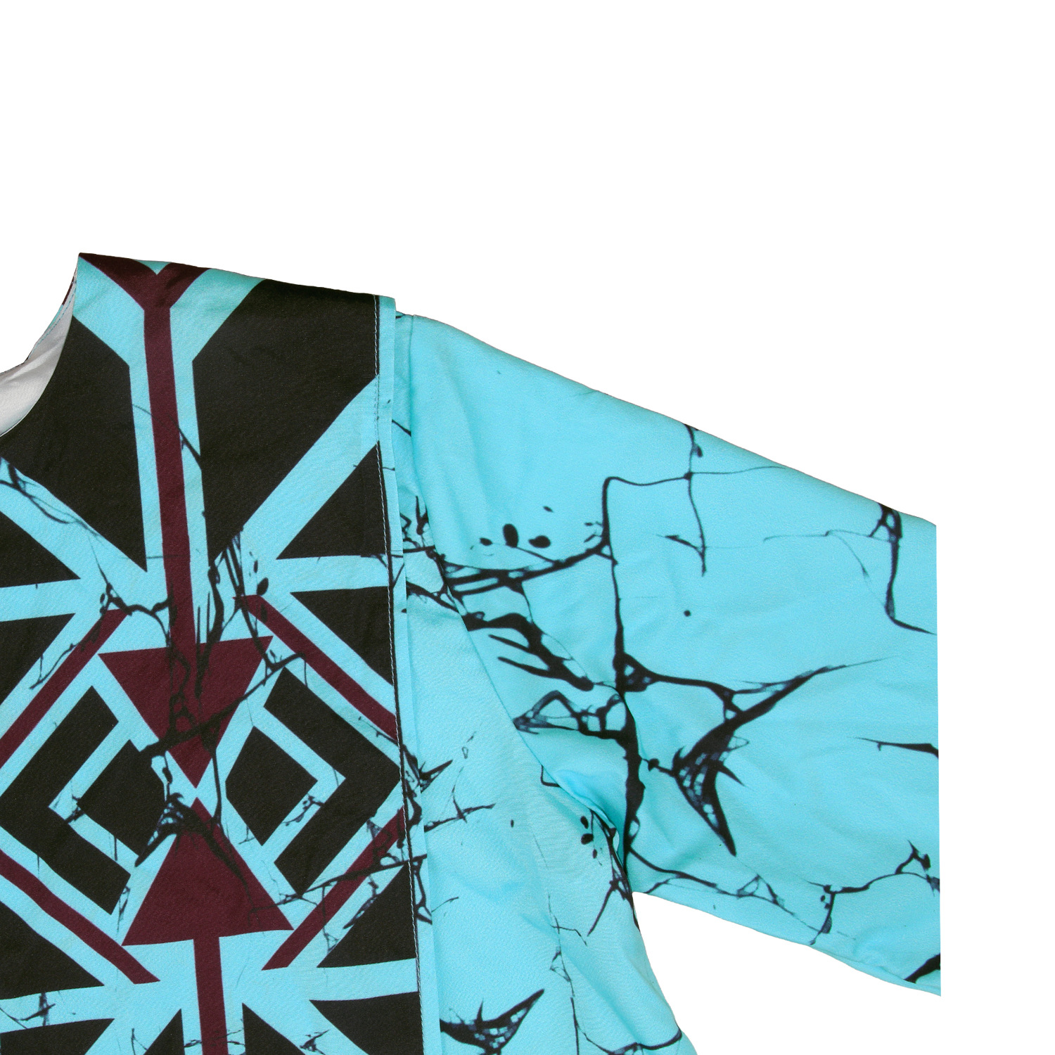 2021 High quality Africa Clothes Asymmetrical Africa Print Loose T-shirt African Women's Tops Lady Summer