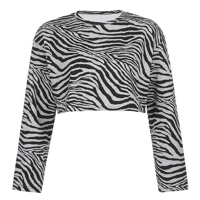 2021 High quality Leopard Printed Women's Tshirts Autumn Crewneck Tops Streetwear Casual Basic Long Sleeves Top