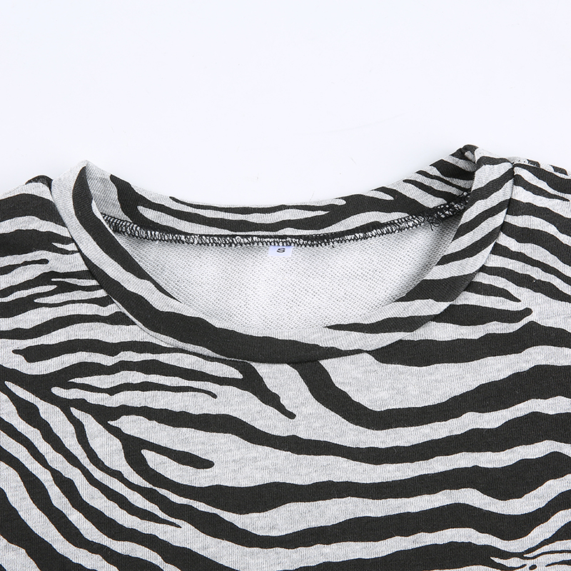 2021 High quality Leopard Printed Women's Tshirts Autumn Crewneck Tops Streetwear Casual Basic Long Sleeves Top