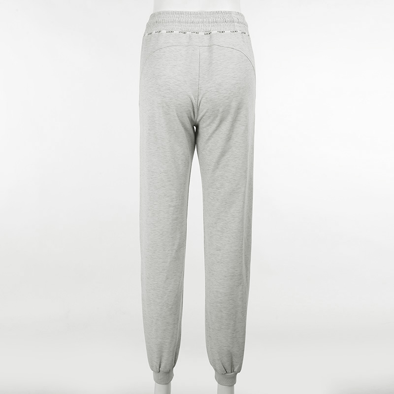 2021 High quality Women sweatpant drawstring elastic waist letter printed trousers