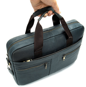 2021 High quality Mens Briefcase bag genuine leather laptop bag business tote for document officer