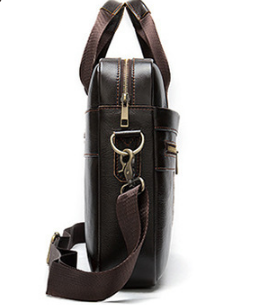 2021 High quality Mens Briefcase bag genuine leather laptop bag business tote for document officer
