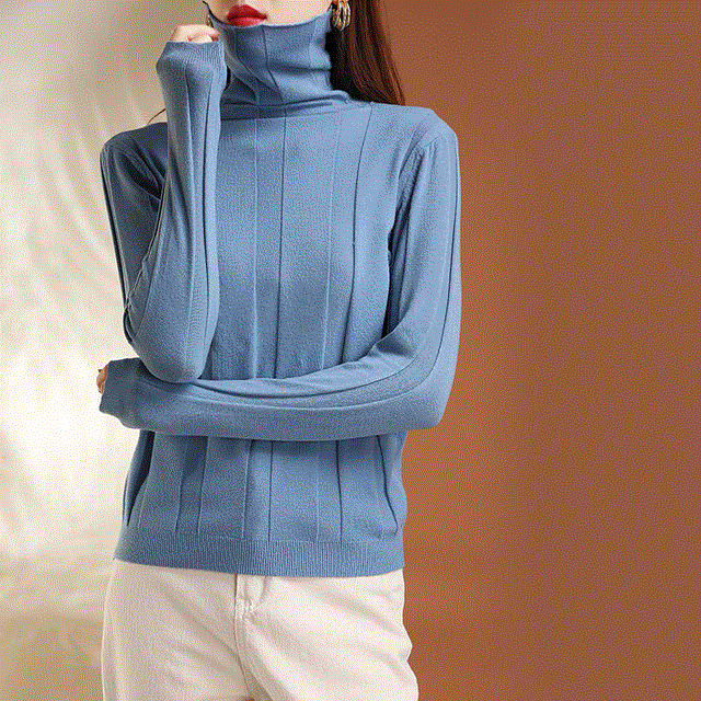 2021 High quality Women knitting sweater long sleeves O-neck collar female Casual fashion thin pullover Ladies sweater