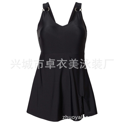 2021 High quality New Plus Size Women Swimsuits Tankini Dress One Piece Swimdress Push Up Skirt Beach Bathing Suits