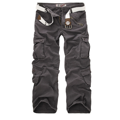 2021 High quality Plus Size Men Cargo Pants Casual Loose Multi Pocket Camouflage Military Pant street Joggers Trousers