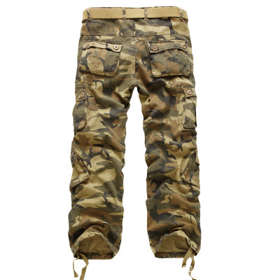2021 High quality Plus Size Men Cargo Pants Casual Loose Multi Pocket Camouflage Military Pant street Joggers Trousers