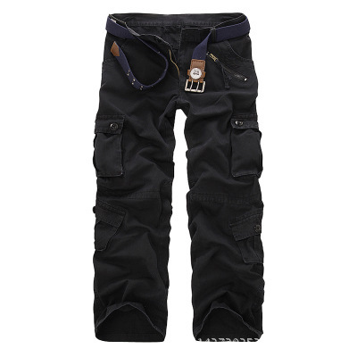 2021 High quality Plus Size Men Cargo Pants Casual Loose Multi Pocket Camouflage Military Pant street Joggers Trousers