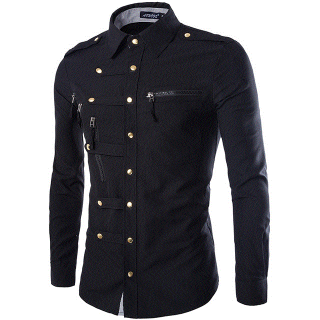 2021 High quality Brand Men Shirt  Fashion Design Male Slim Fit Cotton Dress Shirt Stylish Long Sleeve Shirts Chemise
