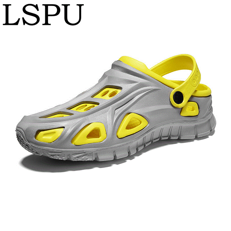 2021 High quality New Arrival Men Slides Summer Sandals Slip On Breathable Cool Water Beach Shoes Lightweight Clogs