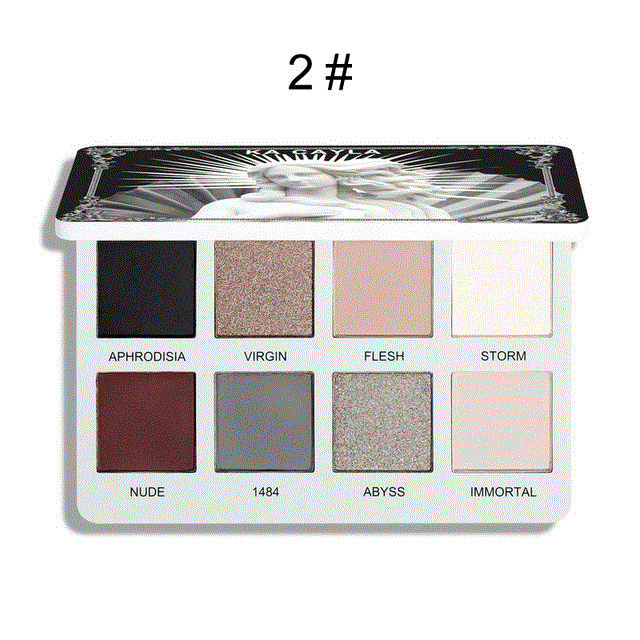 2021 High quality 8 Colors Eyeshadow Palette Matte Shimmer Waterproof Long-lasting Glitter Metal Pearlent Eye Shadow