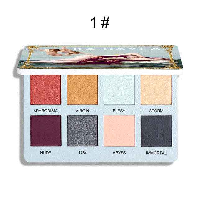 2021 High quality 8 Colors Eyeshadow Palette Matte Shimmer Waterproof Long-lasting Glitter Metal Pearlent Eye Shadow