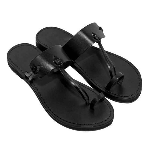 2021 High quality Rome Sandals Women Summer Beach Casual Shoes Gladiator Flat Sandals Outdoor Lady Slides Female Footwear Plus Size 34-43