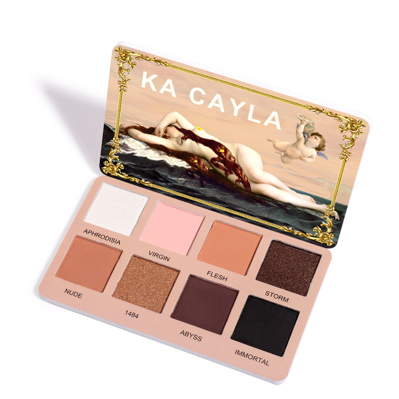 2021 High quality 8 Colors Eyeshadow Palette Matte Shimmer Waterproof Long-lasting Glitter Metal Pearlent Eye Shadow