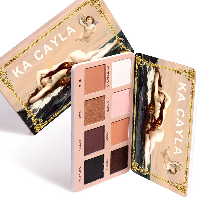 2021 High quality 8 Colors Eyeshadow Palette Matte Shimmer Waterproof Long-lasting Glitter Metal Pearlent Eye Shadow