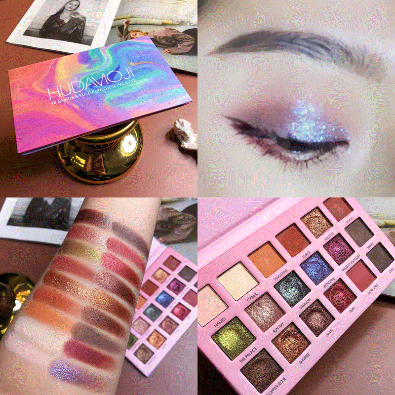 2021 High quality Beauty Glazed Makeup Eyeshadow Pallete makeup 18 Color Shimmer Pigmented Eye Shadow Palette Make up Palette maquillage