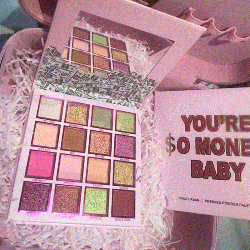 2021 High quality You're So Money Baby Pressed Powder Palette Matte Glitter Eyeshadow Pallete Eye shadow Palette Nude Color Eye Pigment