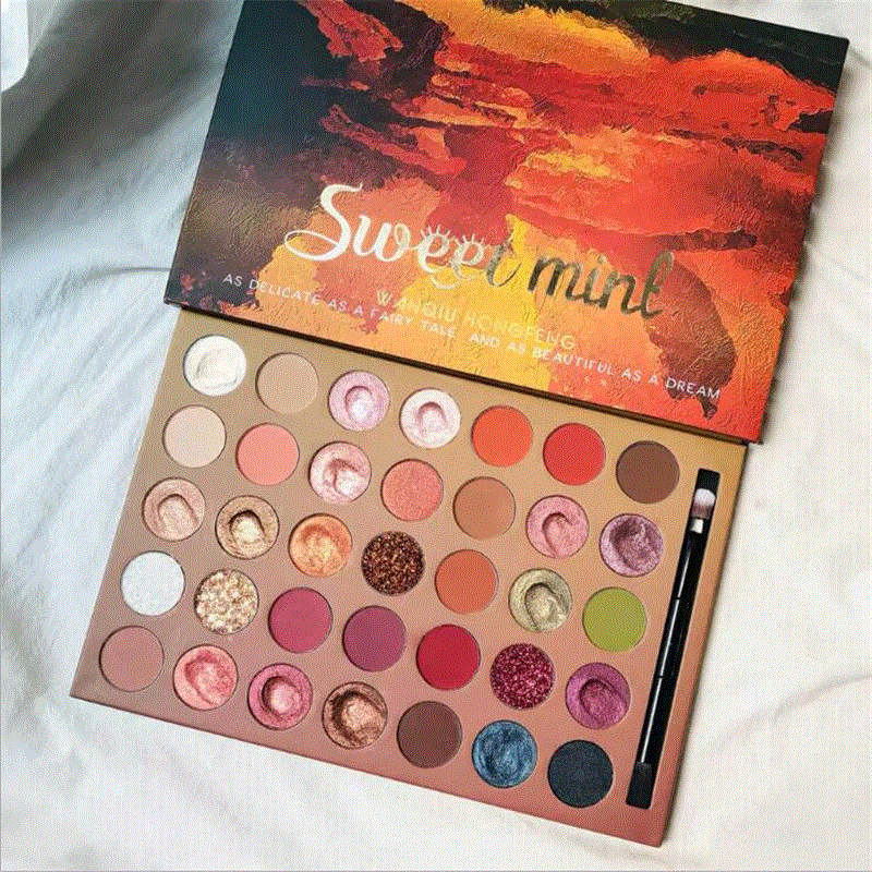 2021 High quality 35 Colors Glitter Eyeshadow Palette Injections Pressed Eyeshadow Pallete Nude Color Eye Pigment Matte Shimmer Eye Shadow