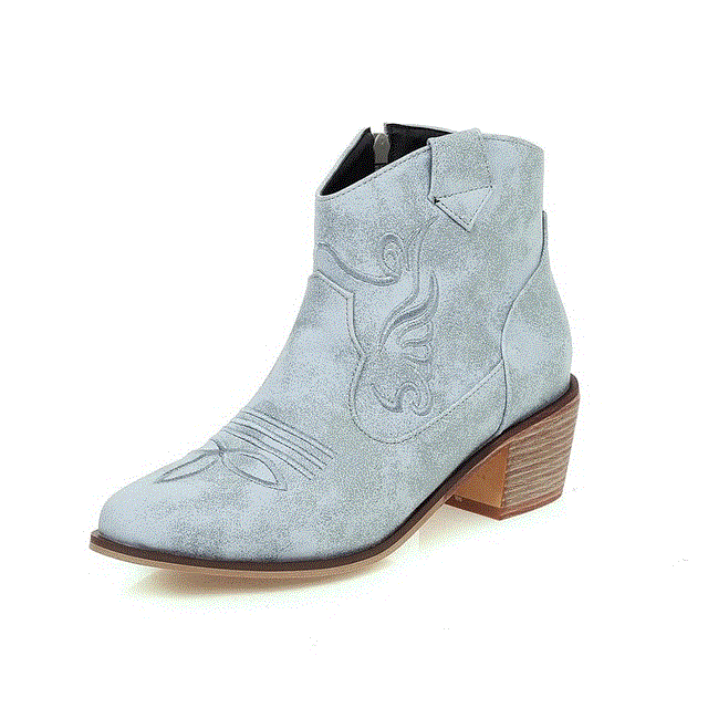 2021 High quality Women Ankle Boots Roman Pointed Casual Booties Spring Autumn Woman Artificial Leather Short Boot