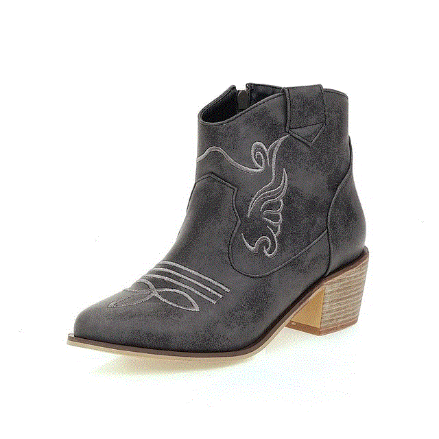 2021 High quality Women Ankle Boots Roman Pointed Casual Booties Spring Autumn Woman Artificial Leather Short Boot