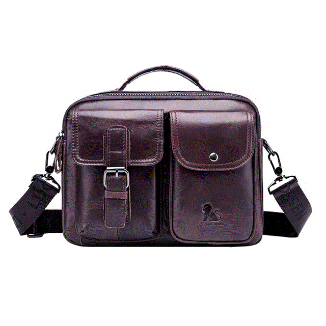 2021 High quality Men Leather Casual Laptop Bags Handbags  Male Business Travel Messenger Bags Crossbody Shoulder Bags