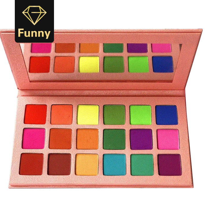 2021 High quality 18 Colors Neon Obsessions Palette Matte Glitter Eye shadow Makeup Eye Makeup Nude Pigment Powder