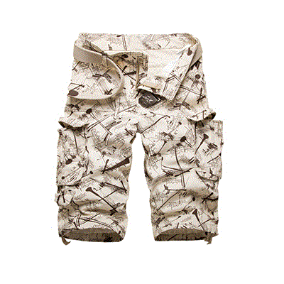 2021 High quality Cotton Men Shorts Summer Fashion Camouflage Male Shorts Multi-Pocket Casual Camo Outdoors Short Pant