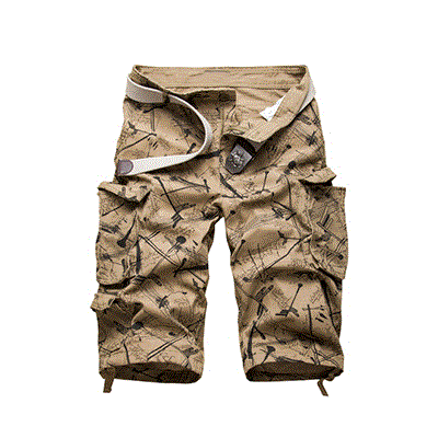 2021 High quality Cotton Men Shorts Summer Fashion Camouflage Male Shorts Multi-Pocket Casual Camo Outdoors Short Pant