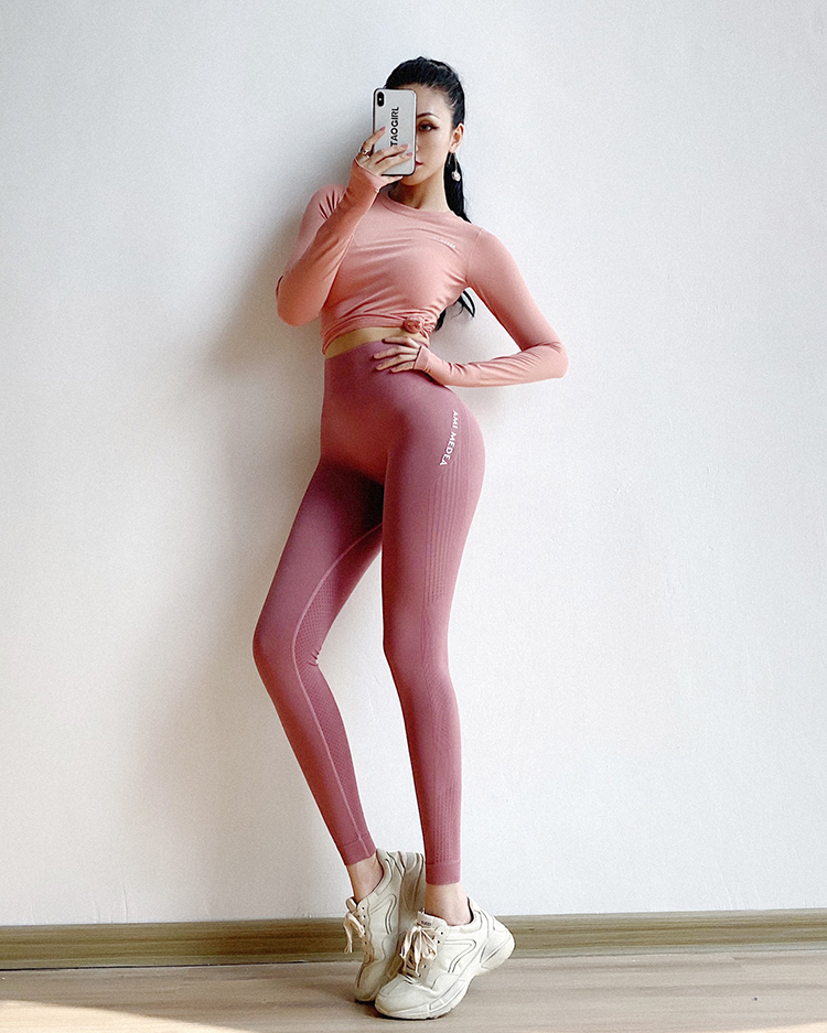 2021 High quality Women Seamless Sport Leggings Elastic High Waist Hip Yoga Pant Gymwear Fitness Running Tight Trouser