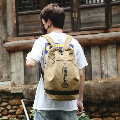 2021 High quality Canvas Backpack Men Bag Back Pack Unisex School Bags Travel Men Casual Backpack