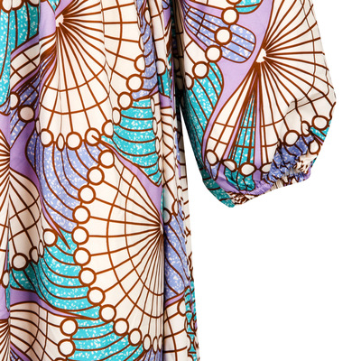2021 High quality New Women Dress Autumn Winter V neck Long Sleeve Print Loose Dress Fashion Evening Long Dress
