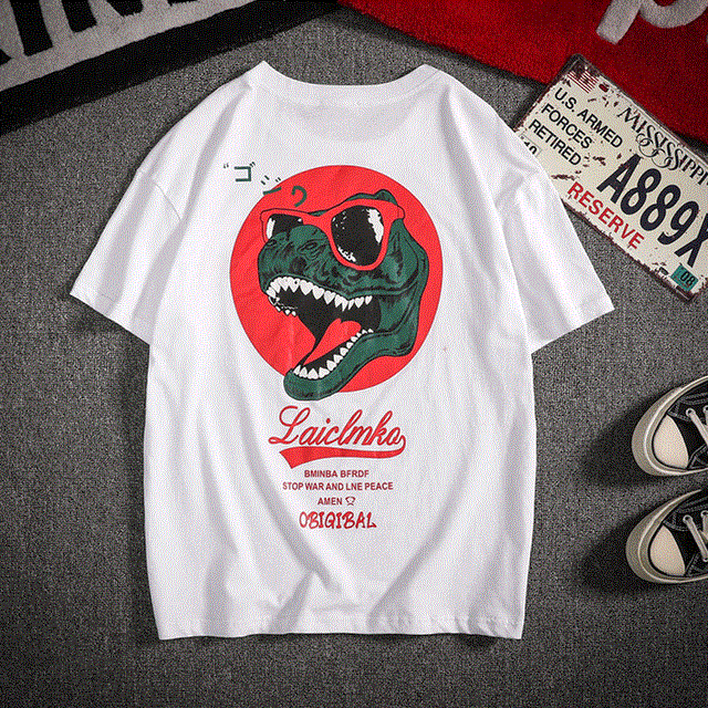 Mens Fashion Tshirt Summer Casual T-shirts Anime Streetwear clothing T shirt Cotton Tee Men Oversized Tops & Tees