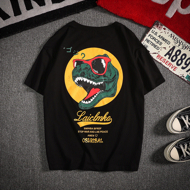 Mens Fashion Tshirt Summer Casual T-shirts Anime Streetwear clothing T shirt Cotton Tee Men Oversized Tops & Tees