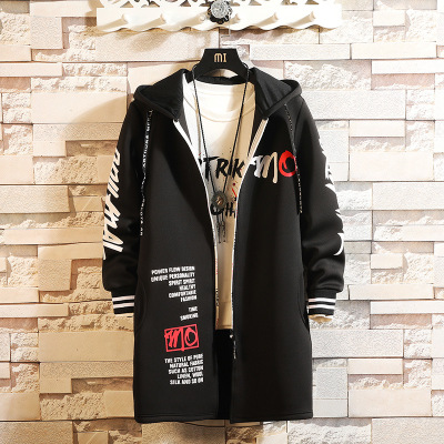 2021 High quality Men's long coat ,Zipper jacket , chaquetas de talla grande para hombre, Hip Hop coat