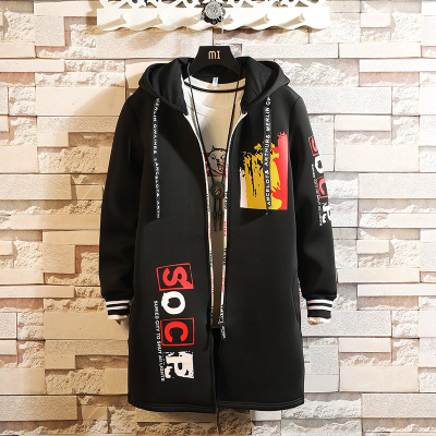 2021 High quality Men's long coat ,Zipper jacket , chaquetas de talla grande para hombre, Hip Hop coat