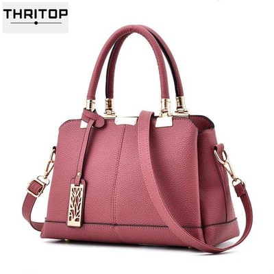 2021 High quality Vintage PU Leather Ladies HandBag  Crossbody Shoulder Bag Boston Hand Bags Hot Sale