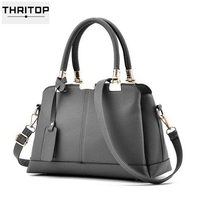 2021 High quality Vintage PU Leather Ladies HandBag  Crossbody Shoulder Bag Boston Hand Bags Hot Sale